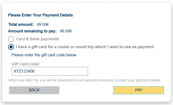 How to use a voucher to pay for trip