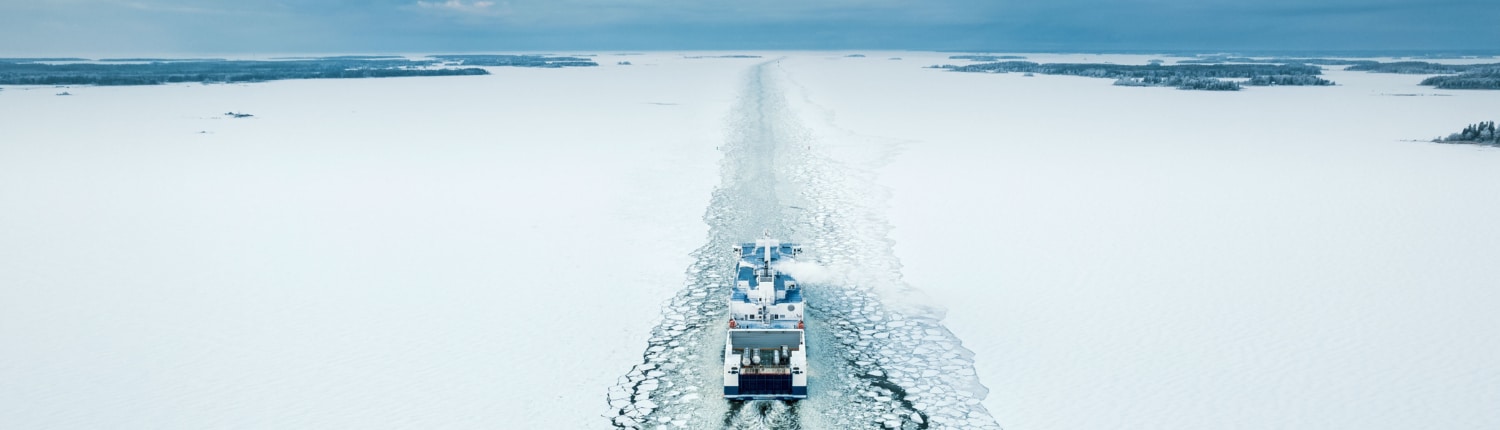Aurora Botnia in icy conditions