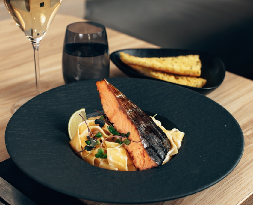 Salmon dish at Bistro Botnia