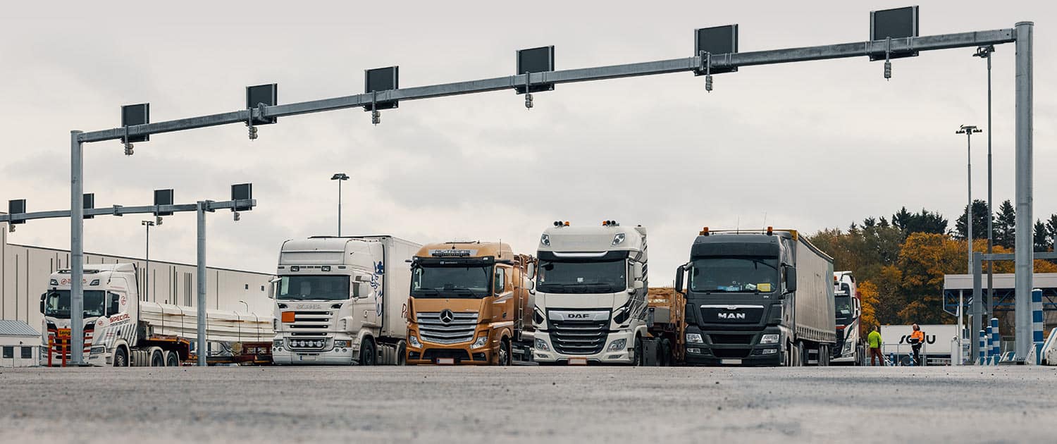 Trucks waiting at port of Vaasa