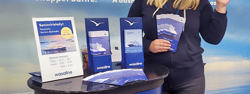 Wasaline staff at a trade fair