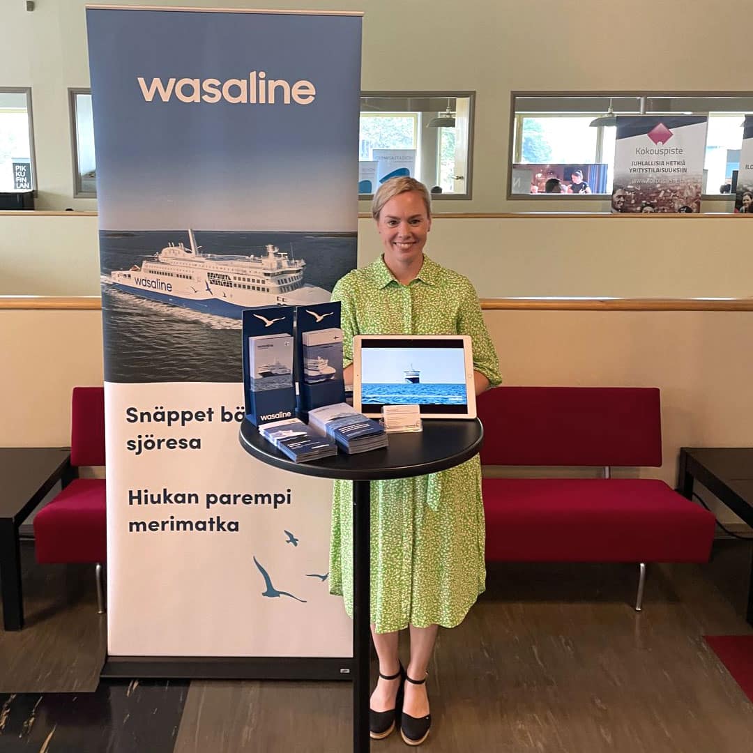 Wasaline stand at a trade show event