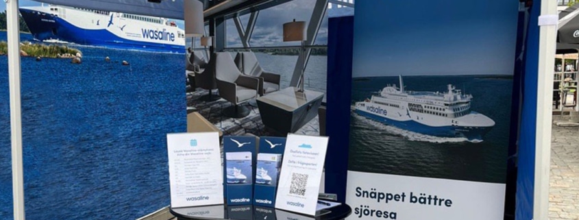 Wasaline booth at a trade fair