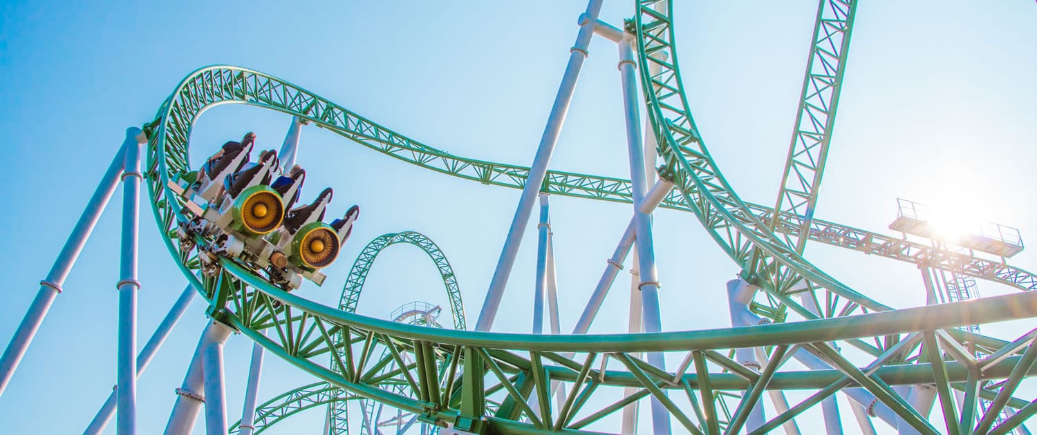 Roller coaster at PowerPark