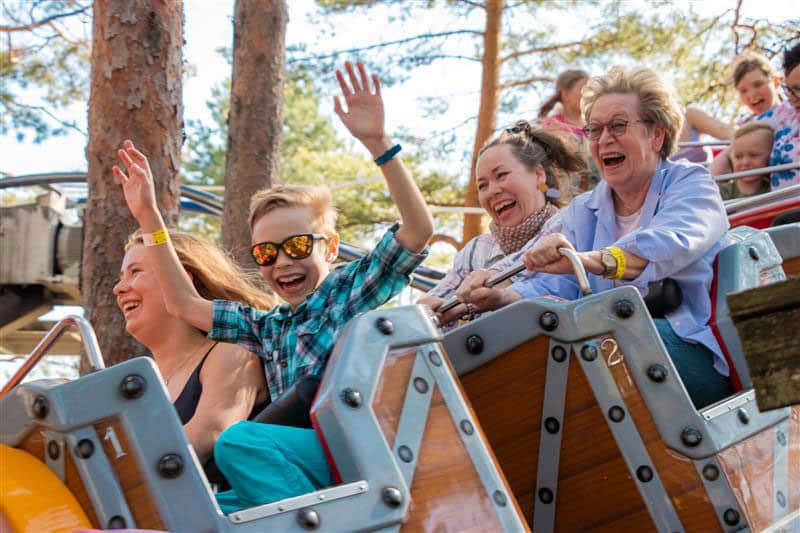 Small rollercoaster ride at PowerPark