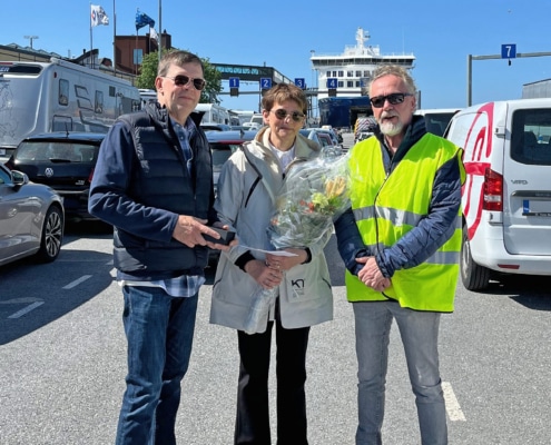 Millionth passengers of Wasalines Aurora Botnia