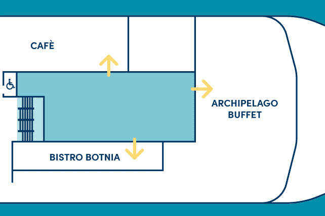 Kitchen floor plan of Aurora Botnia