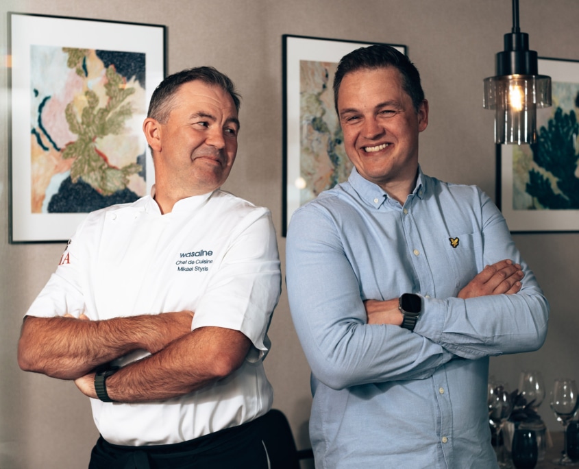 Mikael Styris and Andreas Sanden