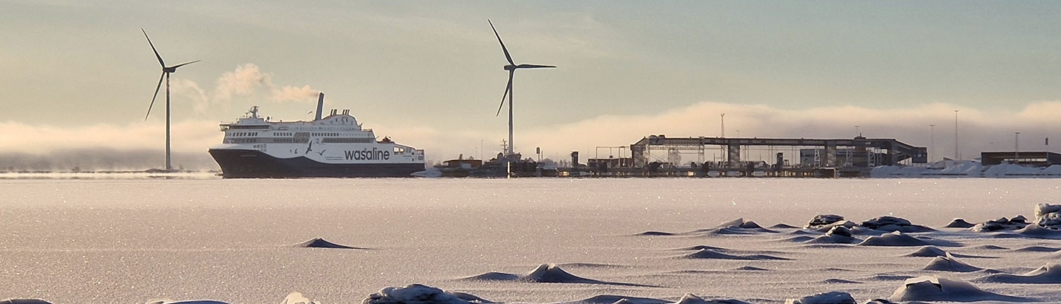Winter panorama of Aurora Botnia in Holmsund. Photo by Veronica Hjelm