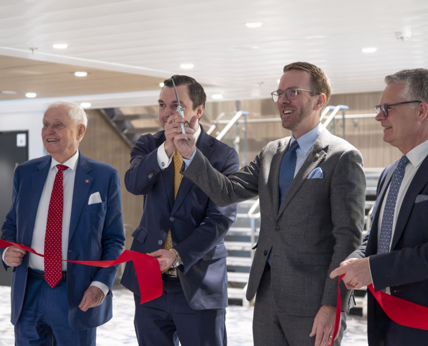 Stena Line ribbon-cutting ceremony at Aurora Botnia