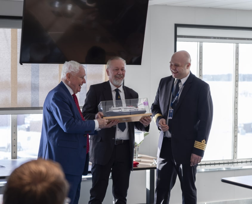 Stena Line ribbon-cutting ceremony at Aurora Botnia