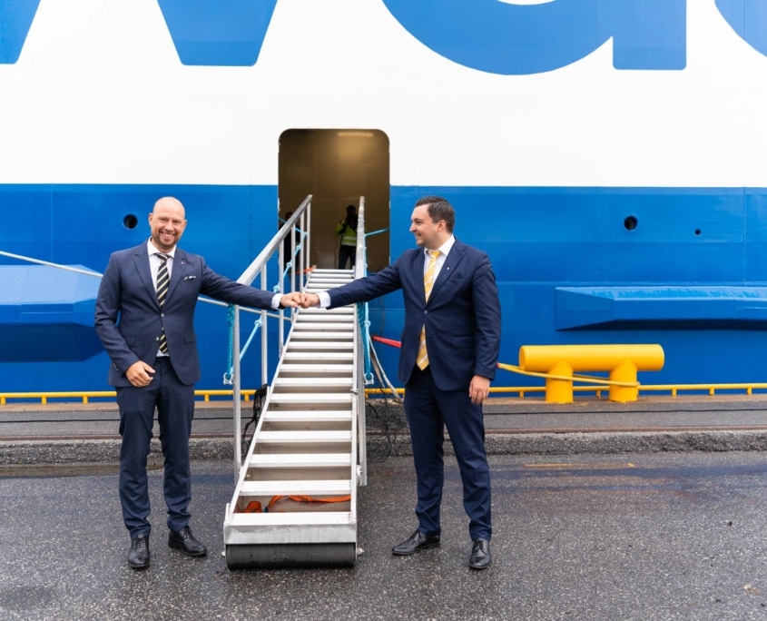 Hans Lindberg and Joakim Strand, city ​​council chairmen of Umeå and Vaasa