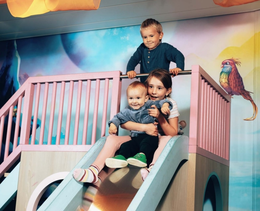 Children at the playroom of Aurora Botnia