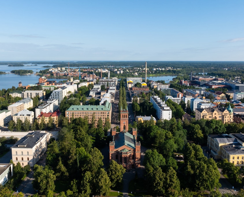 Aerial view of Vaasa